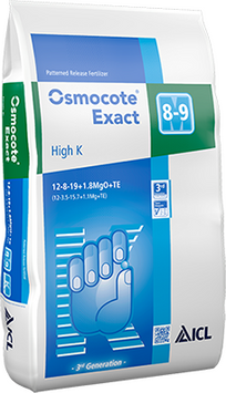 Удобрение Osmocote High K (Осмокот Хай К) NPK 12-7-19+TE (8-9м) (ICL), 25 кг 2172 фото