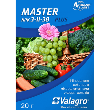 Добриво Мастер NPK 3-11-38 (Valagro), 20 гр 1384 фото