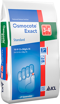 Удобрение Osmocote Exact Standard (Осмокот Стандарт) 16-9-12+2MgO+TE (3-4M) (ICL), 25 кг 2192 фото