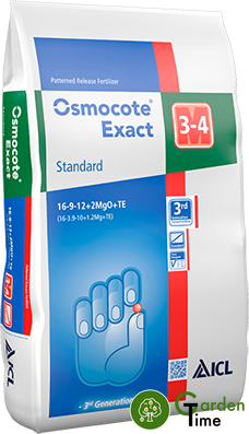 Удобрение Osmocote Exact Standard (Осмокот Стандарт) 16-9-12+2MgO+TE (3-4M) (ICL), 25 кг 2192 фото